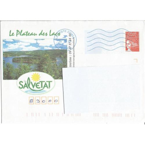 Prêt à Poster - PAP  LA SALVETAT - Le Plateau des Lacs 2008  Oblitéré (Rep. Luquet)