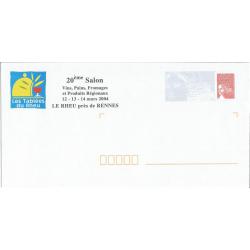 Prêt à Poster - PAP  LE RHEU près de RENNES - Les Tablées, Salon Vin Pain Fromage 2004  Neuf (Rep. Luquet)