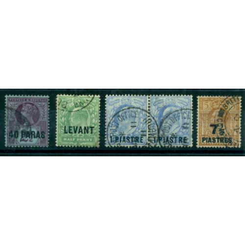 Timbres du LEVANT (Russe-Allemand-Anglais-Italien)