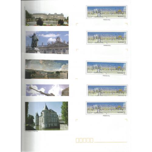 Lot de 5 Prêt à Poster PAP  LORRAINE Lunéville Chateau d'Haroué Nancy Place Stanislas etc  Neufs (Rep. TP NANCY)