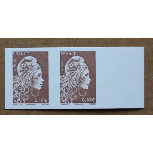 T5-B : Marianne l'engagée / Timbres non dentelés 0.10