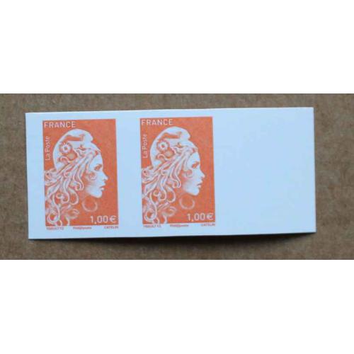 T5-B : Marianne l'engagée / Timbres non dentelés 1.00 €