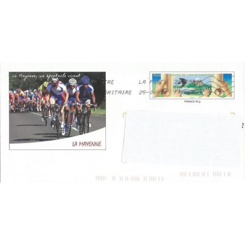 Prêt à Poster PAP  LA MAYENNE un Spectacle Vivant - Cyclisme Vélo  Oblitéré 2008 (Rep. TP Environnement)