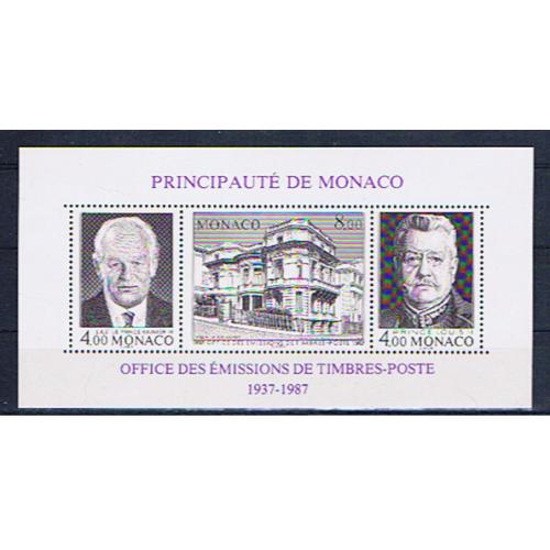 Monaco 1987 bloc feuillet 39 neuf** MNH à faciale