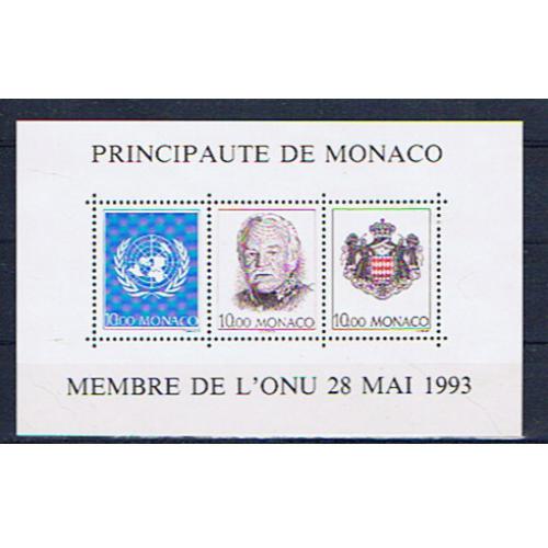 Monaco 1993 bloc feuillet 62 neuf** MNH à faciale