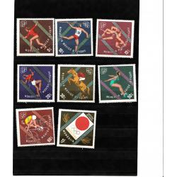 Mongolie Jeux olympiques de Tokyo série complète neuve ** superbe