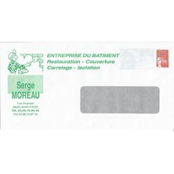 Prêt à Poster PAP  MOREAU Entreprise du Batiment  Neuf Enveloppe à Fenêtre ( Rep. Luquet)