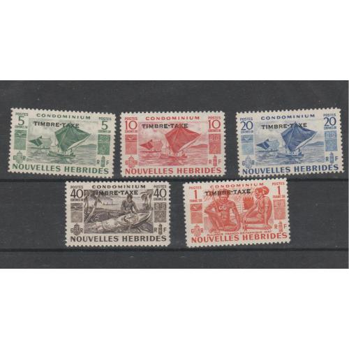 Nouvelles-Hébrides timbres-taxe 26-30 série complète neuve **