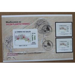 ST14-03 : Salon Planète Timbres 2014 / Orchidée/ Parc floral 32 ha, 3000 plantes  -  Autoadhésifs