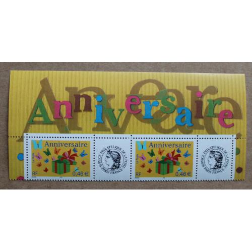 P1-K4 : Timbre pour Aniversaires avec une vignette Cérès
