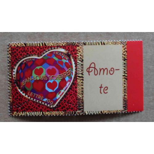 P1-L11 : Saint Valentin Coeurs 2006 du couturier Stéphane Rolland (Maison Jean-Louis Scherrer) avec vignette Je t'aime