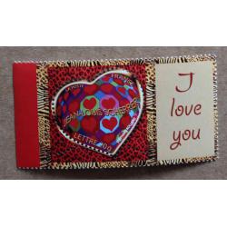 P1-L11 : Saint Valentin Coeurs 2006 du couturier Stéphane Rolland (Maison Jean-Louis Scherrer) avec vignette Je t'aime