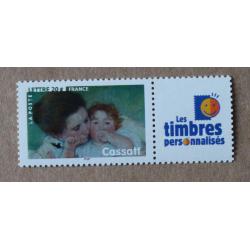 P1-M2 : Peinture - Les Impressionnistes avec vignette Les timbres personnalisés / Cassatt