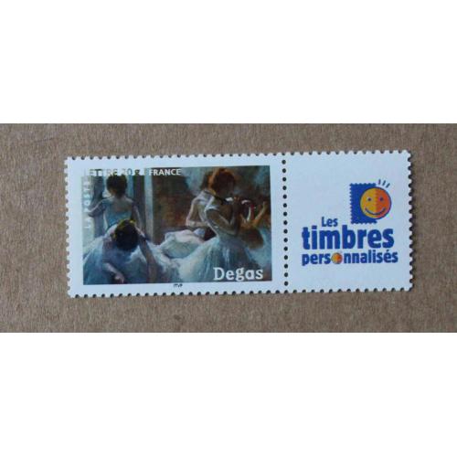 P1-M2 : Peinture - Les Impressionnistes avec vignette Les timbres personnalisés / Degas