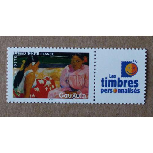 P1-M2 : Peinture - Les Impressionnistes avec vignette Les timbres personnalisés / Gauguin