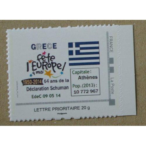 P2-S1 : La Grèce fête l'Europe / drapeau grecque