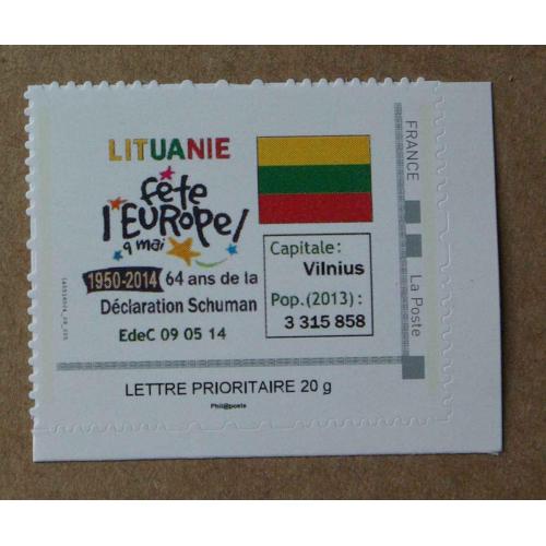 P2-S1 : La Lituanie fête l'Europe / drapeau lituanien