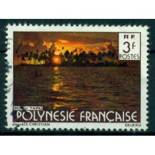 Timbre oblitéré de Polynésie Française n° 134