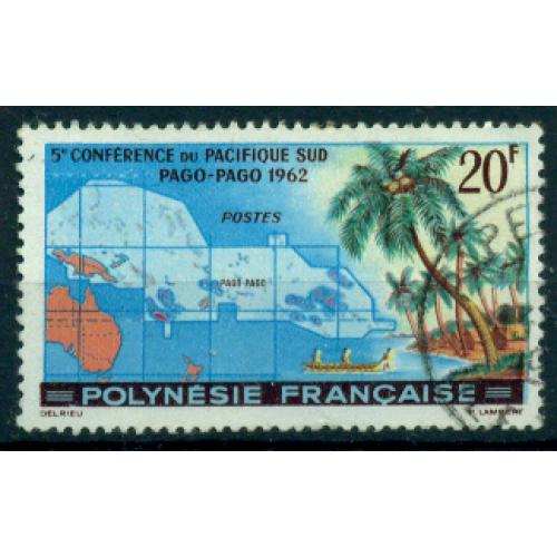 Timbre oblitéré de Polynésie Française n° 17