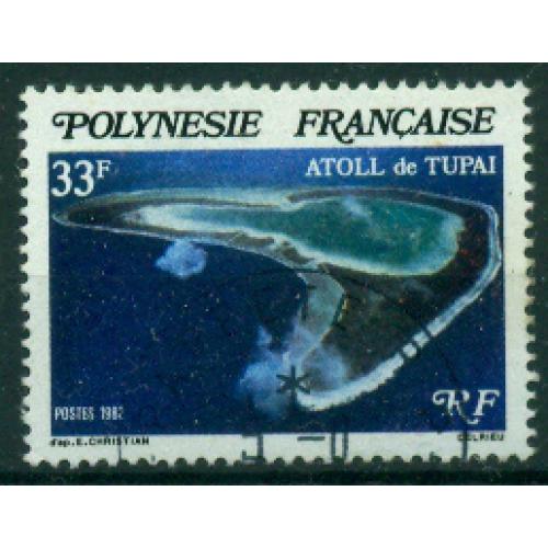 Timbre oblitéré de Polynésie Française n° 187