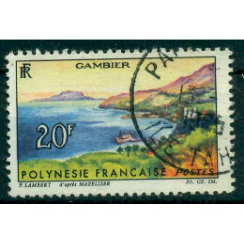 Timbre oblitéré de Polynésie Française n° 34