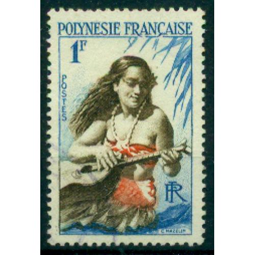 Timbre oblitéré de Polynésie Française n° 3