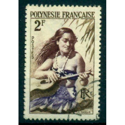 Timbre oblitéré de Polynésie Française n° 4