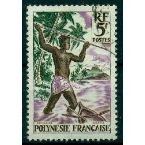 Timbre oblitéré de Polynésie Française n° 6