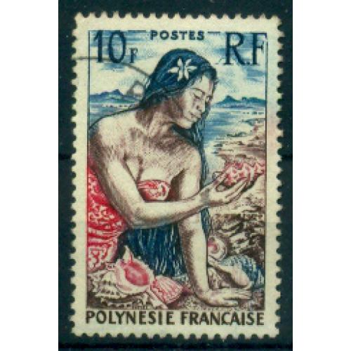 Timbre oblitéré de Polynésie Française n° 9