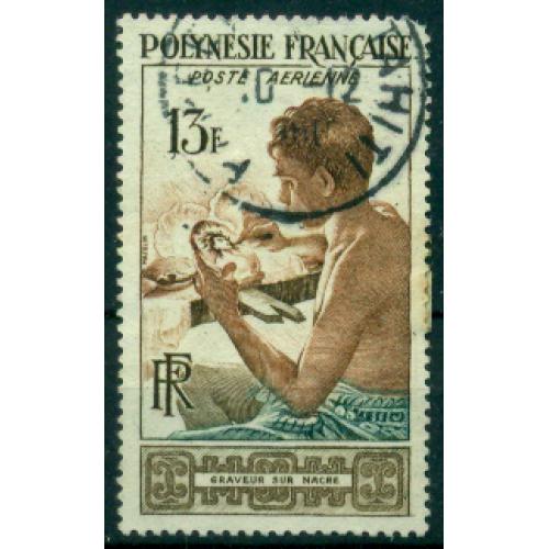 Timbre oblitéré de Polynésie Française n° A1