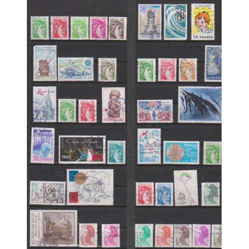 Lot n° 084. Collection 396 timbres différents de France