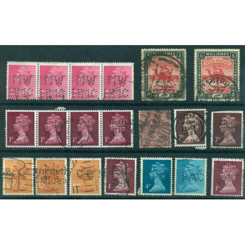 74 Timbres perforés du monde