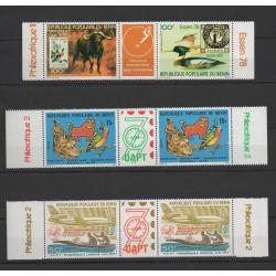 Bénin Philexafrique II 448A 449A + PA 290A série complète neuve ** superbe