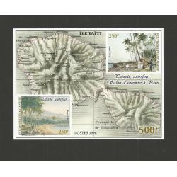 POLYNESIE 1998 - Yvert BF 23 - Salon d'Automne à Paris - Papeete Autrefois 2 x 250 FCFP Neuf**