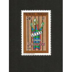 POLYNESIE 1972 - Yvert 92 -  Lutte Contre l'Alcoolisme 20 FCFP  Neuf**