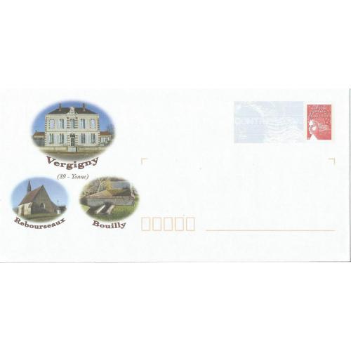 Prêt à Poster PAP  REBOURSEAUX VERGIGNY BOUILLY - YONNE  Neuf (Rep. Luquet)