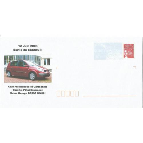 Prêt à Poster - PAP  DOUAI - Usine Georges Besse Renault Scénic II 2003  Neuf (Rep. Luquet)