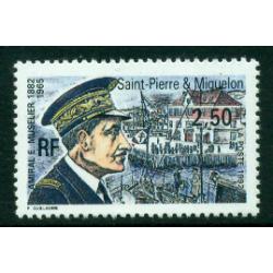 Timbre neuf** de SPM. E. Muselier de 1992