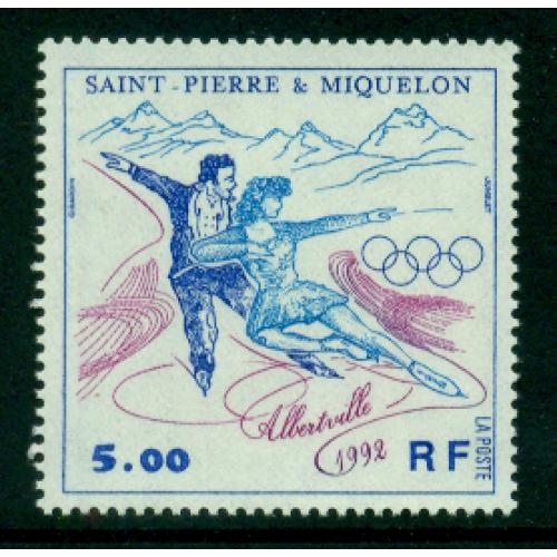 Timbres neufs** de SPM. Alberville 1992