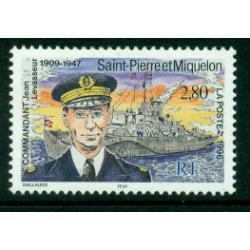 Timbre neuf** de SPM. Jean LEVASSEUR de 1996