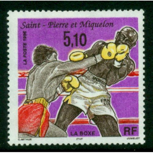 Timbre neuf** de SPM. Boxe de 1996