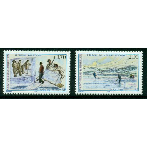 Timbres neufs** de SPM. Le travail de la glace de 1998