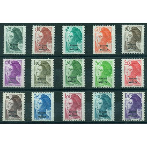 55 Timbres neufs** Marianne de Saint Pierre et Miquelon