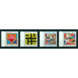 4 timbres neufs** de SUISSE. Œuvres originales d'artistes contemporains