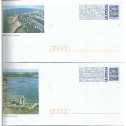 Lot de 2 Prêt à Poster PAP  SAINT MALO - ILLE ET VILAINE - Tour Solidor et Intra Muros  Neufs (Rep. Logo Bleu)