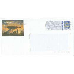 Prêt à Poster PAP  SAINT MALO - ILLE ET VILAINE - Destination TGV Train  Oblitéré 2005 (Rep. Logo Bleu)