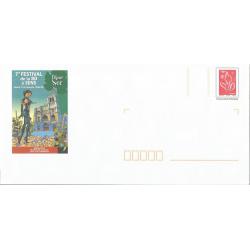 Prêt à Poster PAP  SENS YONNE - 7ème Salon de la Bande Dessinée Blanc Sec BD 2008  Neuf (Rep. Lamouche)