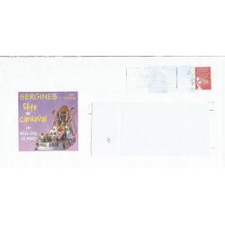 Prêt à Poster PAP  SERGINES YONNE - Fête de Carnaval 1er Week End de Mars  Oblitéré (Rep. Luquet)