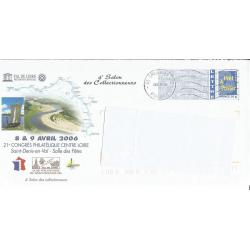 Prêt à Poster PAP  SAINT DENIS EN VAL LOIRET - Congrès Philatélique du Centre Loire 2006  Oblitéré (Rep. Logo Bleu)