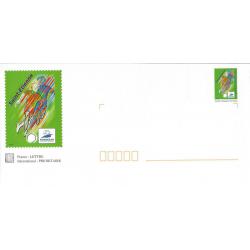 Prêt à Poster PAP  Repiquage Timbre Coupe du Monde de FOOTBALL FRANCE 98 - Stade de SAINT ETIENNE  Neuf
